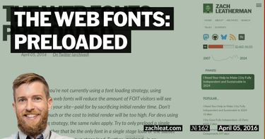 The Web Fonts: Preloaded