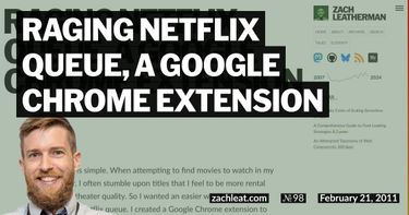 Raging Netflix Queue, a Google Chrome Extension