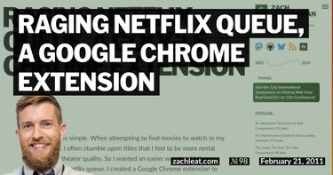 Raging Netflix Queue, a Google Chrome Extension