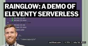 Rainglow: a demo of Eleventy Serverless