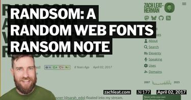 Randsom: A Random Web Fonts Ransom Note