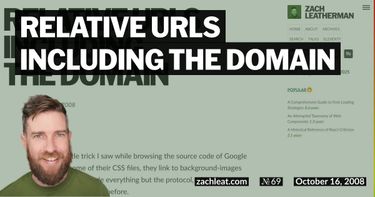 Relative URLs including the Domain