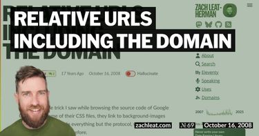 Relative URLs including the Domain