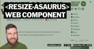 resize-asaurus Web Component