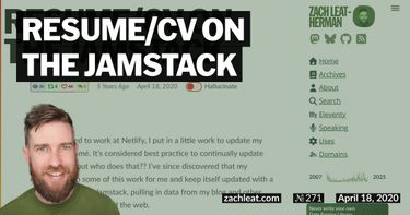 Resume/CV on the Jamstack