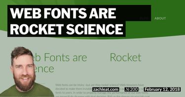 Web Fonts are ▢▢▢ Rocket Science