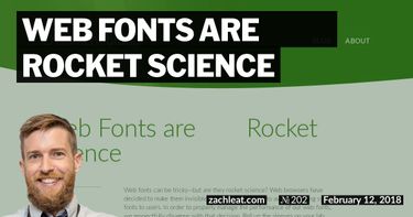Web Fonts are ▢▢▢ Rocket Science