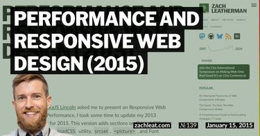 Performance and Responsive Web Design (2015)