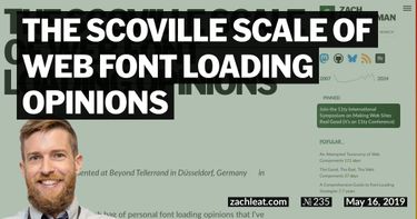 The Scoville Scale of Web Font Loading Opinions