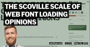The Scoville Scale of Web Font Loading Opinions