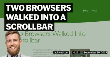 Two Browsers Walked Into a Scrollbar