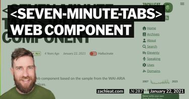 seven-minute-tabs Web Component