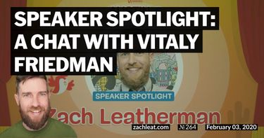 Speaker Spotlight: a chat with Vitaly Friedman