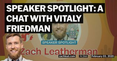 Speaker Spotlight: a chat with Vitaly Friedman