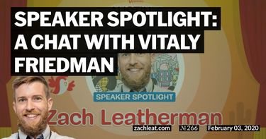 Speaker Spotlight: a chat with Vitaly Friedman