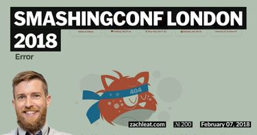 SmashingConf London 2018