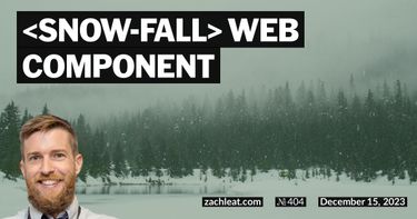 snow-fall Web Component