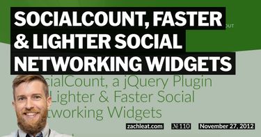 SocialCount, Faster &#038; Lighter Social Networking Widgets