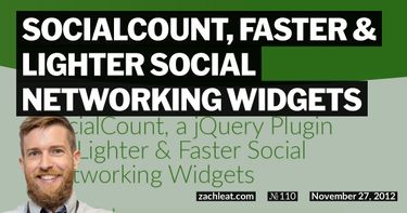 SocialCount, Faster &#038; Lighter Social Networking Widgets