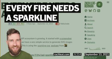 Every Fire Needs a Sparkline