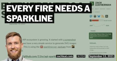 Every Fire Needs a Sparkline