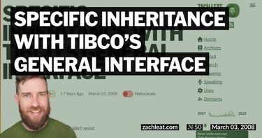 Specific Inheritance with TIBCO&#8217;s General Interface