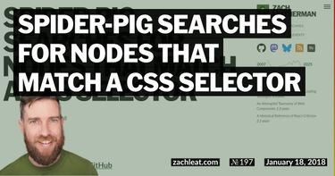 spider-pig Searches for Nodes that match a CSS Selector