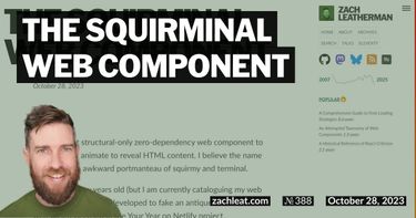 The Squirminal Web Component