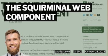 The Squirminal Web Component