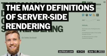 The many definitions of Server-Side Rendering