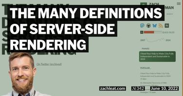 The many definitions of Server-Side Rendering