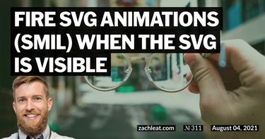 Fire SVG animations (SMIL) when the SVG is visible