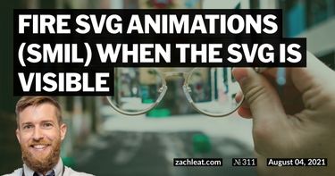 Fire SVG animations (SMIL) when the SVG is visible