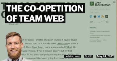 The Co-opetition of Team Web