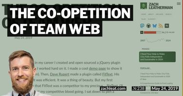 The Co-opetition of Team Web