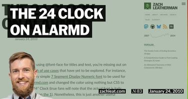 The 24 Clock on ALARMd