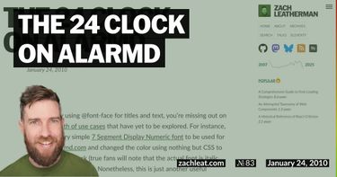 The 24 Clock on ALARMd