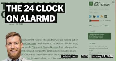 The 24 Clock on ALARMd