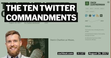 The Ten Twitter Commandments