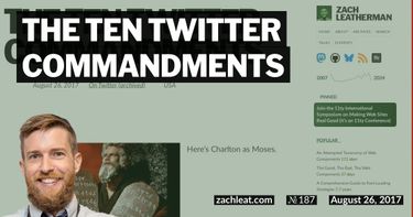 The Ten Twitter Commandments