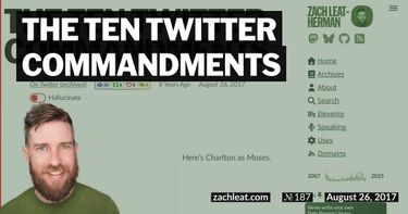 The Ten Twitter Commandments