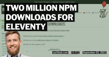 Two Million npm Downloads for Eleventy