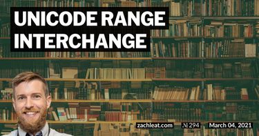 Unicode Range Interchange
