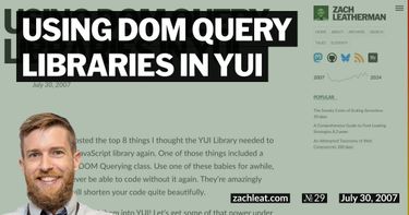 Using DOM Query Libraries in YUI