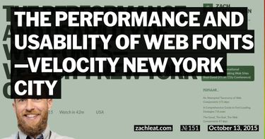 The Performance and Usability of Web Fonts—Velocity New York City