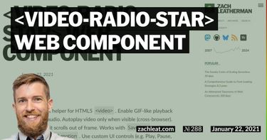 video-radio-star Web Component