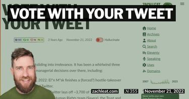 Vote With Your Tweet