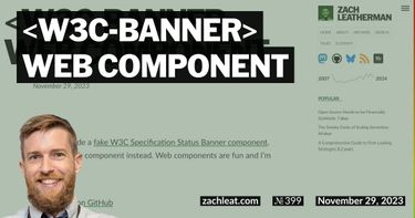 W3C Banner Web Component