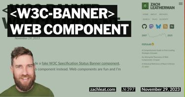 W3C Banner Web Component