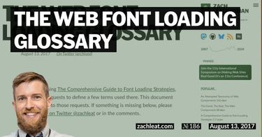 The Web Font Loading Glossary
